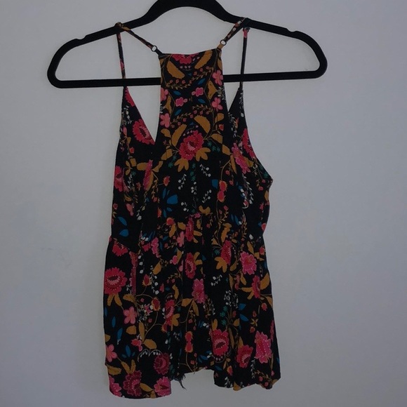 Express - Floral Baby Doll Tank Top - Picture 4 of 4